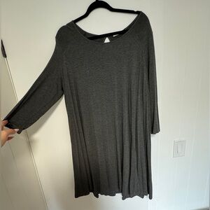 Plus size long sleeve dress